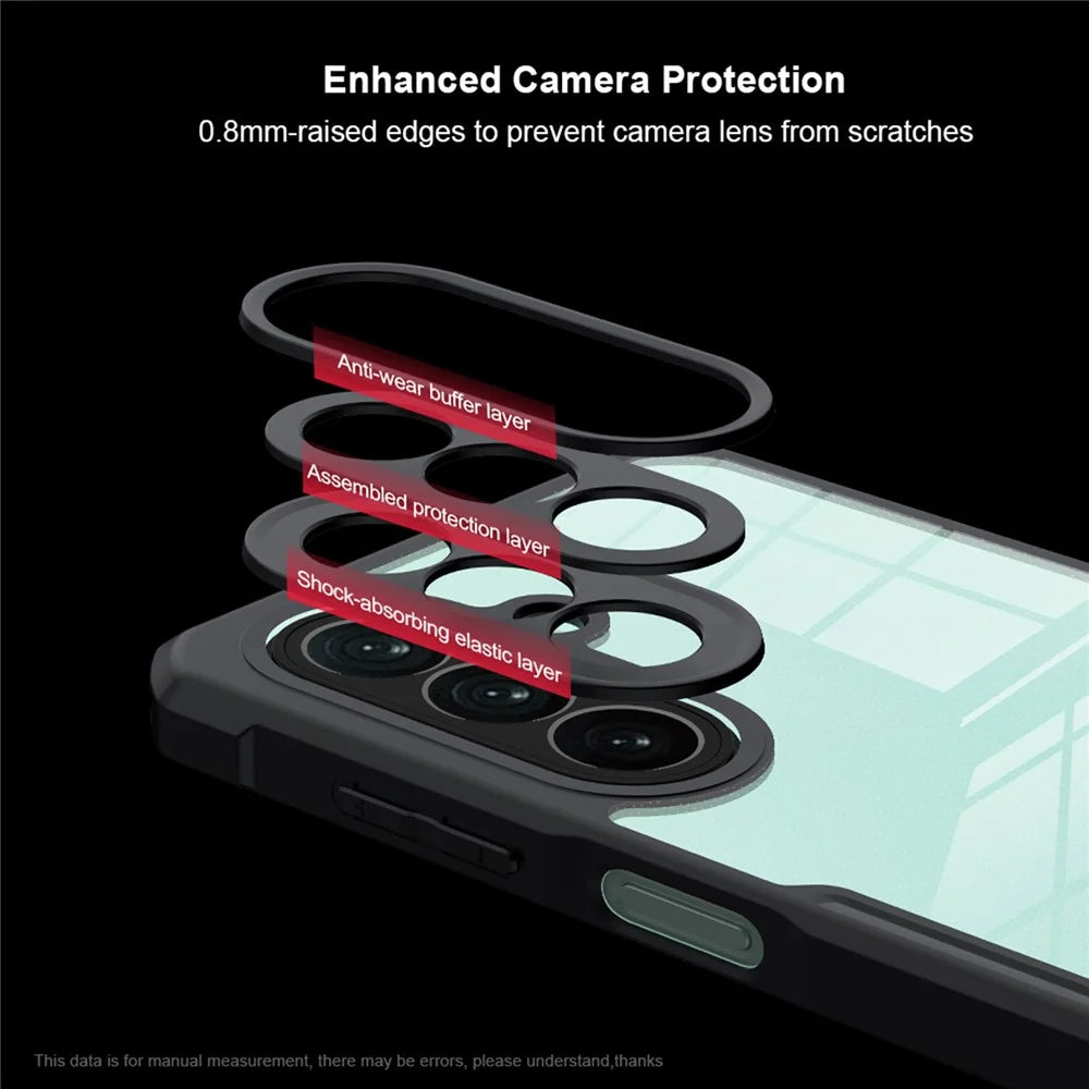 XUNDD For Samsung Galaxy A27 5G Case Dropproof TPU + Acrylic Clear Back Phone Cover - Black - 7