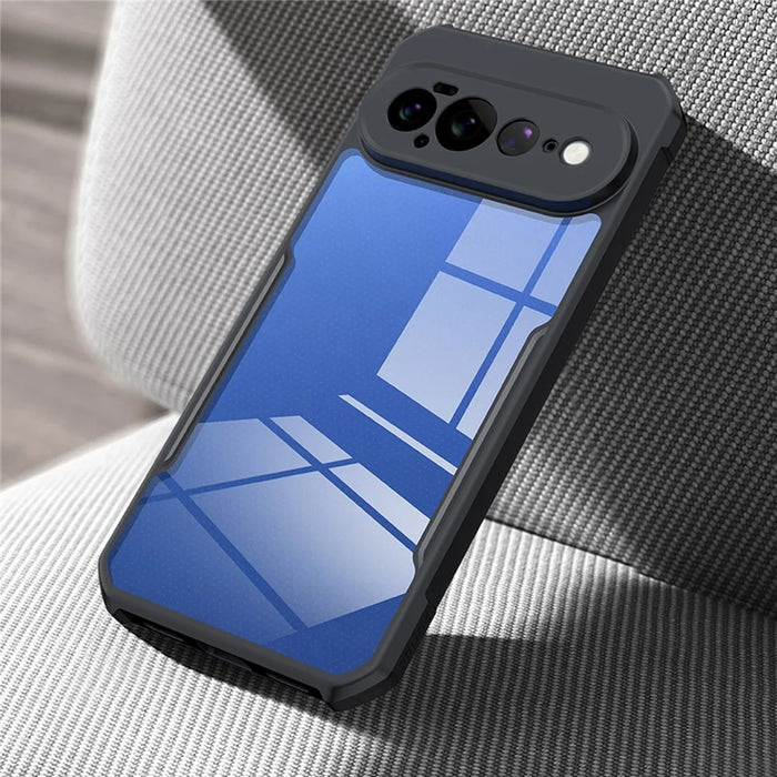 XUNDD For Google Pixel 11 Pro XL Case Dropproof TPU + Acrylic Clear Back Phone Cover - Black - 3