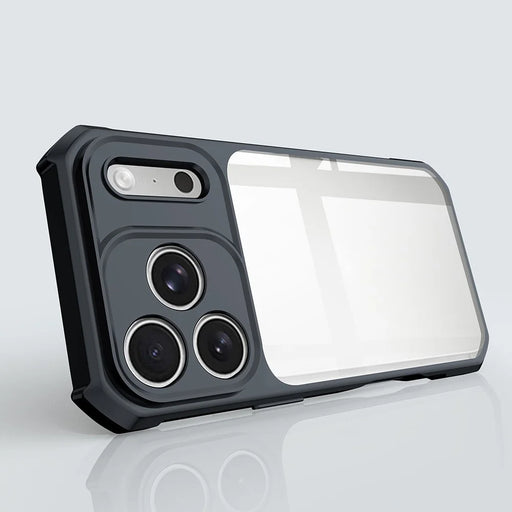 XUNDD For iPhone 18 Pro Max  /  17 Pro Max Case Dropproof TPU + Acrylic Clear Back Phone Cover - Black - 2
