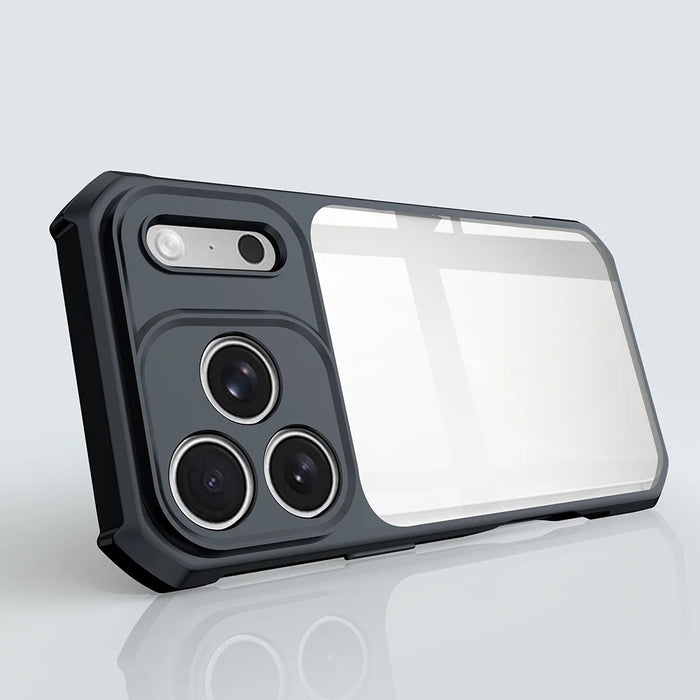 XUNDD For iPhone 18 Pro Max  /  17 Pro Max Case Dropproof TPU + Acrylic Clear Back Phone Cover - Black - 2