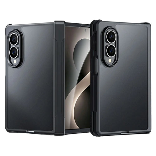 XUNDD For Samsung Galaxy Z Fold8 Case Dropproof TPU + Acrylic Clear Back Phone Cover - Black - 1