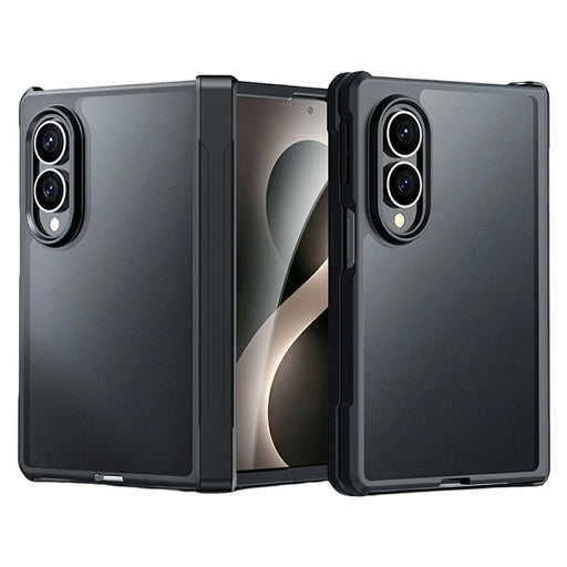 XUNDD For Samsung Galaxy Z Fold8 Case Dropproof TPU + Acrylic Clear Back Phone Cover - Black - 1