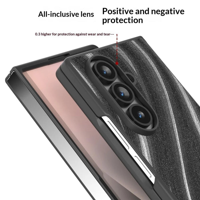 For Samsung Galaxy Z Fold8 Ultra Case Milky Way Pattern PU + PC Shockproof Phone Cover - Grey - 3