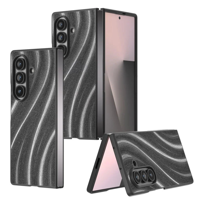For Samsung Galaxy Z Fold8 Ultra Case Milky Way Pattern PU + PC Shockproof Phone Cover - Grey - 5