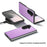 For Samsung Galaxy Z Fold8 Ultra Case Glitter Leather+PC Phone Cover - Purple - 4