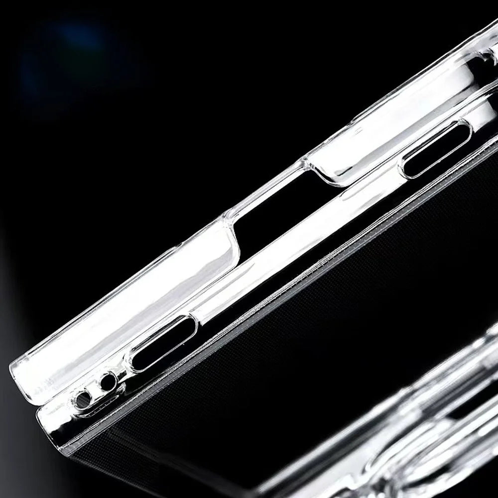 For iPhone Fold Case Slim Hard PC Shockproof Phone Back Cover - Transparent - 4
