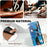 For Samsung Galaxy S25 Ultra Case Pattern Printed Wallet Flip Stand PU Leather Phone Cover with Wrist Strap - Flowering Tree - 6