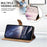 For Samsung Galaxy S26+ Case Pattern Printed Wallet Flip Stand PU Leather Phone Cover with Wrist Strap - Colorful Cat - 5