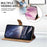 For Samsung Galaxy A55 5G Case Pattern Printed Wallet Flip Stand PU Leather Phone Cover with Wrist Strap - Sleeping Cat - 5