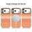 For iPhone 18 Pro Max Magnetic Case Rainbow Gradient Leather Coated TPU + PC Phone Cover with Card Holder - Orange - 4