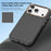 For iPhone 18 Pro Case Compatible with MagSafe Carbon Fiber Texture Shockproof Leather TPU PC Protective Cover - Black - 3