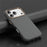 For iPhone 18 Pro Case Compatible with MagSafe Carbon Fiber Texture Shockproof Leather TPU PC Protective Cover - Black - 5