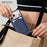 For iPhone 18 Pro Max Magnetic Case Carbon Fiber Texture Leather Back Phone Cover with Detachable Card Holder - Sapphire - 3