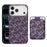 For iPhone 18 Pro Magnetic Case Aramid Fiber Texture Leather Phone Back Cover with Card Holder - Purple - 2