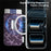 For iPhone 18 Pro Magnetic Case Aramid Fiber Texture Leather Phone Back Cover with Card Holder - Purple - 5