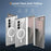 2Pcs for Samsung Galaxy Z Fold8 Ultra Magnetic Case Shockproof Acrylic Clear Cover with Tempered Glass Screen Protector - Transparent - 3