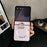 For Samsung Galaxy Z Flip8 Magnetic Case Diamond Quilted Leather Back Cover with Ring Holder Kickstand - Pink - 1