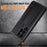 R-JUST For Samsung Galaxy S23 Ultra Slide Camera Lid PC+Silicone+Metal Phone Anti-drop Case Hidden Kickstand Back Cover with Tempered Glass Screen Protector - Black - 6