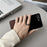 For Samsung Galaxy Z Flip7 5G Case Plaid Grid Pattern Leather + PC Foldable Phone Cover with Ring Kickstand - Brown - 3