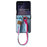 For Samsung Galaxy Z Flip8 Case Air Cushion V-Pattern Diamond Grid Leather + PC Phone Cover with Lanyard - Blue - 1