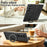 For Samsung Galaxy Z Fold7 5G Case Rotating Magnetic Kickstand PU Leather + PC Foldable Phone Cover - Black - 5