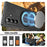 For Samsung Galaxy Z Fold7 5G Case Rotating Magnetic Kickstand PU Leather + PC Foldable Phone Cover - Black - 7
