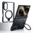 XUNDD for Samsung Galaxy Z Fold8 Case Magnetic Rotatable Kickstand 1.8mm Thick PC + TPU Shockproof Phone Cover - Black - 1