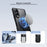 XUNDD for Samsung Galaxy Z Fold8 Case Magnetic Rotatable Kickstand 1.8mm Thick PC + TPU Shockproof Phone Cover - Black - 6