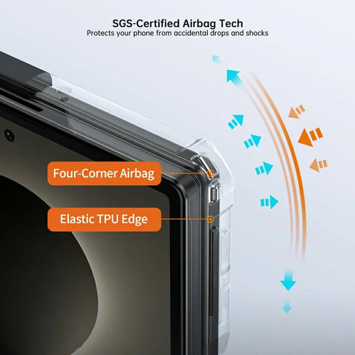 For Samsung Galaxy Z Fold8 Magnetic Case TPU + PC Folding Hinge Shockproof Phone Cover - Black - 2