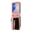 For Samsung Galaxy Z Flip8 Case RFID Blocking Card Holder Kickstand PU Leather + PC Phone Cover - Rose Gold - 4