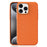 For iPhone 15 Pro Max Magnetic Case Tech Fabric Coated TPU + PC Anti-Drop Phone Cover - Orange - 2