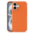 For iPhone 16 Magnetic Case Tech Fabric Coated TPU + PC Anti-Drop Phone Cover - Orange - 2