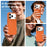 For iPhone 18 Pro Magnetic Case Tech Fabric Coated TPU + PC Anti-Drop Phone Cover - Orange - 7