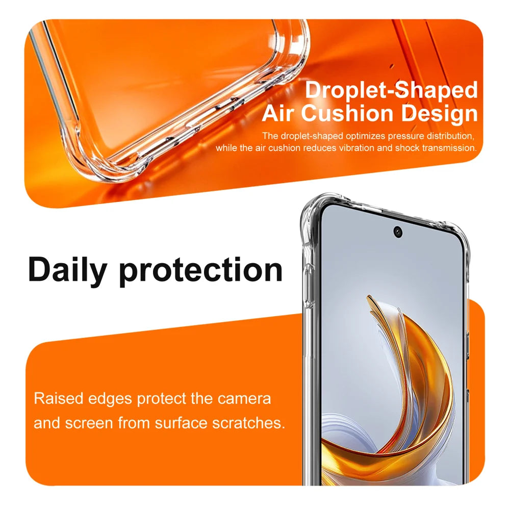 IMAK for ZTE nubia Air Pro 5G Case TPU Phone Cover Airbag Shockproof Protection - Transparent - 7