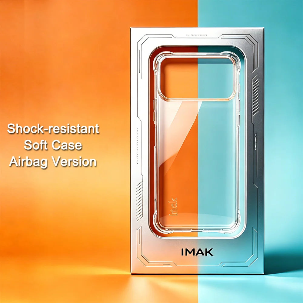 IMAK for iPhone 18 Pro Max Case TPU Phone Cover Airbag Shockproof Protection - Transparent - 3