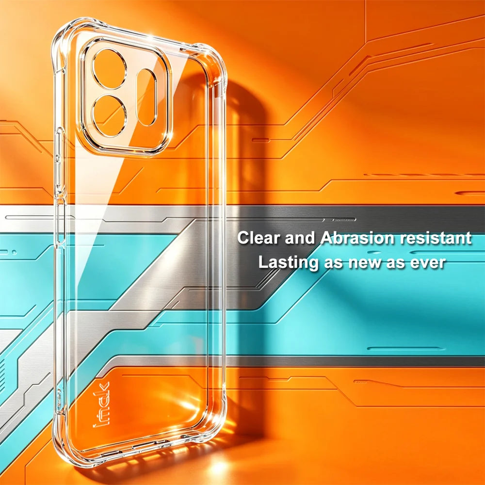 IMAK for OnePlus N6 4G Case TPU Phone Cover Airbag Shockproof Protection - Transparent - 4