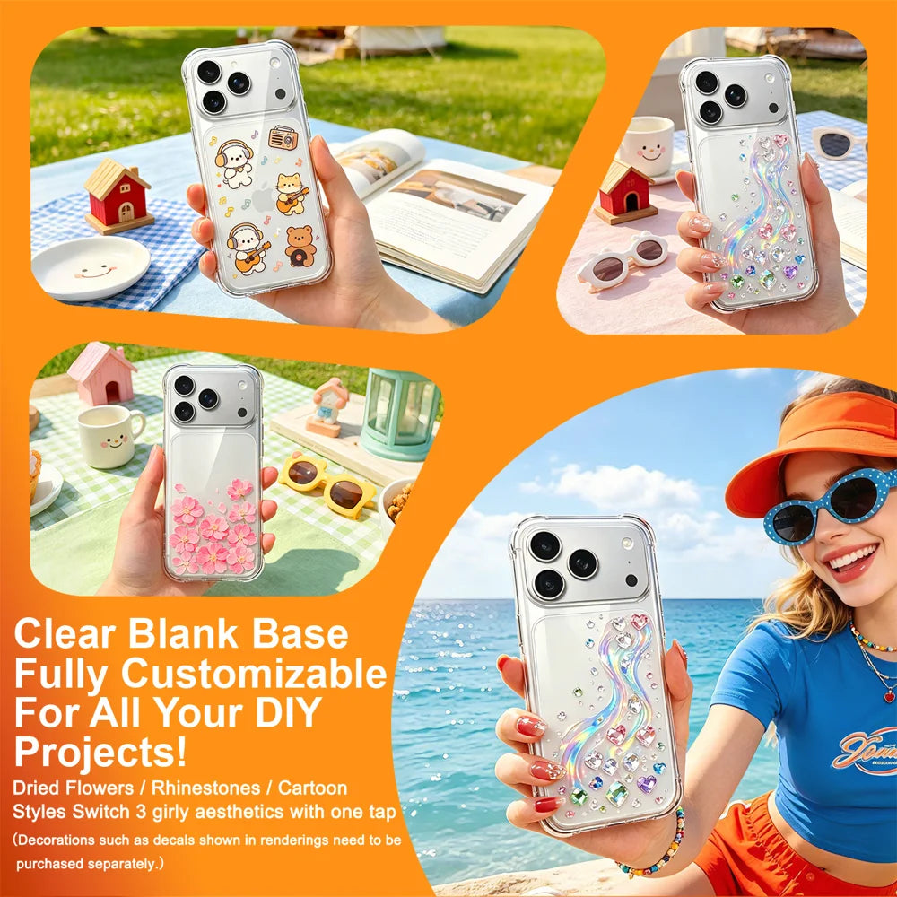 IMAK for OnePlus N6 4G Case TPU Phone Cover Airbag Shockproof Protection - Transparent - 5