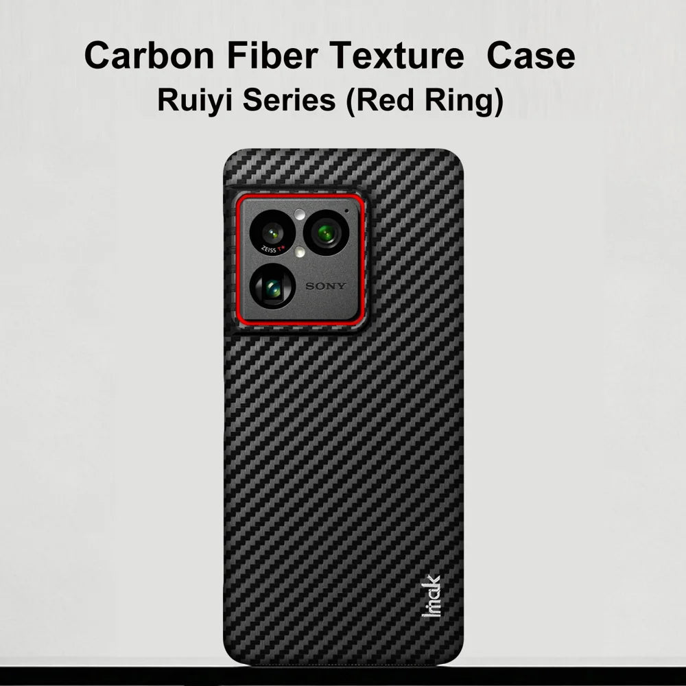 IMAK for Sony Xperia 1 VIII Ruiyi Series Case Carbon Fiber Texture Leather + PC Protective Cover - As Shown - 3