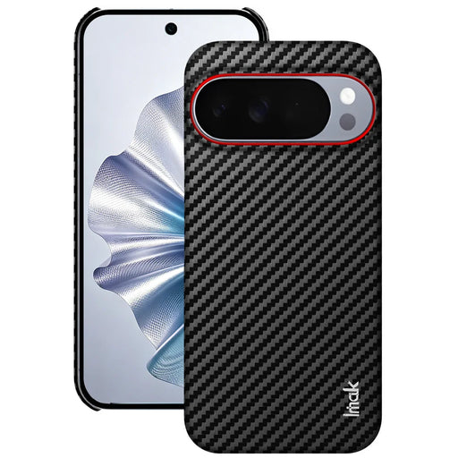 IMAK for Google Pixel 10 Pro XL Ruiyi Series Case Carbon Fiber Texture Leather + PC Protective Cover - As Shown - 1