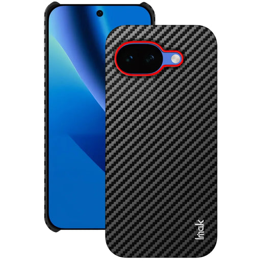 IMAK for Google Pixel 10a Ruiyi Series Case Carbon Fiber Texture Leather + PC Protective Cover - As Shown - 1