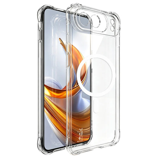 IMAK for ZTE nubia Air Pro 5G Magnetic Case Airbag Shockproof Protection TPU Phone Cover - Transparent - Transparent - 2