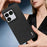 IMAK for Sony Xperia 1 VIII Ruiyi Series Case Fabric Texture Leather + PC Phone Back Cover - Black - 2