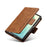 LC.IMEEKE For Samsung Galaxy Z Fold8 Leather Case RFID Blocking Card Slots Phone Cover - Brown - 4