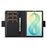 LC.IMEEKE Wallet Case for Samsung Galaxy Z Fold8 Carbon Fiber Texture Leather Phone Cover - Vertical Stripe - 2