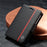 LC.IMEEKE Wallet Case for Samsung Galaxy Z Fold8 Carbon Fiber Texture Leather Phone Cover - Vertical Stripe - 6