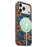 DENIOR for iPhone 18 Pro Max / 17 Pro Max Magnetic Case Retro Aesthetic Design Cork + Leather + TPU Shockproof Phone Cover - Blue - 4