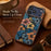 DENIOR for iPhone 18 Pro Max / 17 Pro Max Magnetic Case Retro Aesthetic Design Cork + Leather + TPU Shockproof Phone Cover - Blue - 7