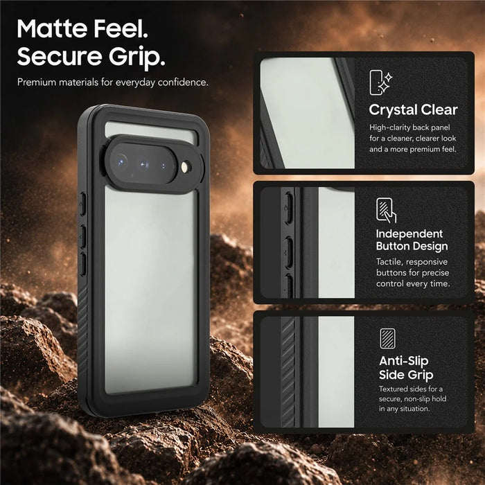 REDPEPPER FS Series For Google Pixel 11 Waterproof Case IP68 Shockproof Phone Cover - Black - 5