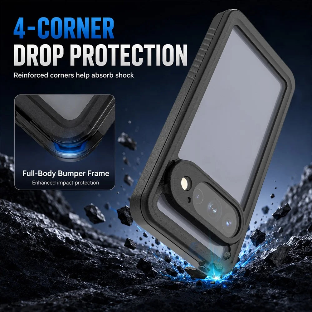 REDPEPPER FS Series For Google Pixel 11 Pro Waterproof Case IP68 Shockproof Phone Cover - Black - 7