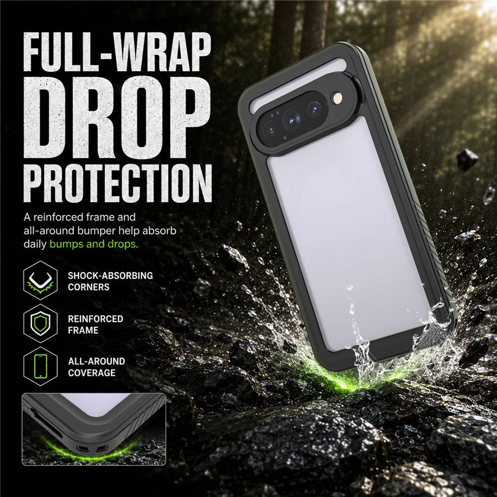 REDPEPPER FS Series For Google Pixel 11 Pro XL Waterproof Case IP68 Shockproof Phone Cover - Black - 5